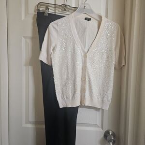 Dalia Collection Black Wide Leg Pants